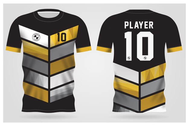 black gold abstract jersey template ...